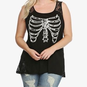 Black torrid rib cage tank